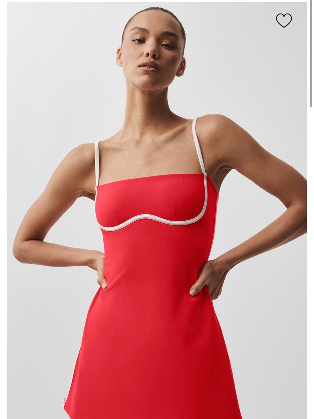 Alo Red airbrushed streamlined Dress